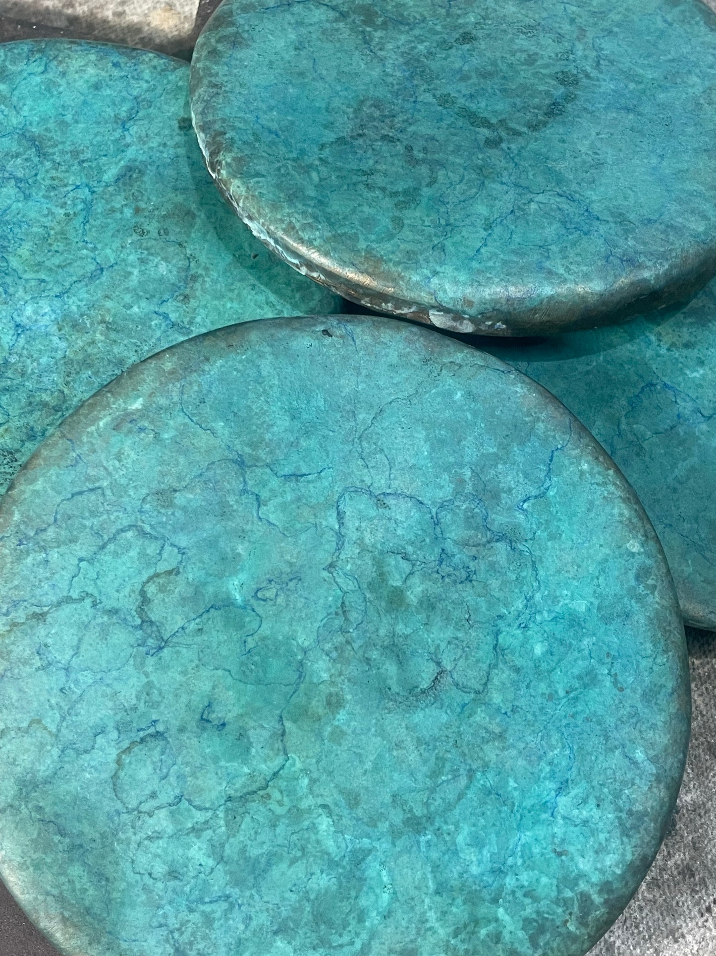 Solid bronze coasters