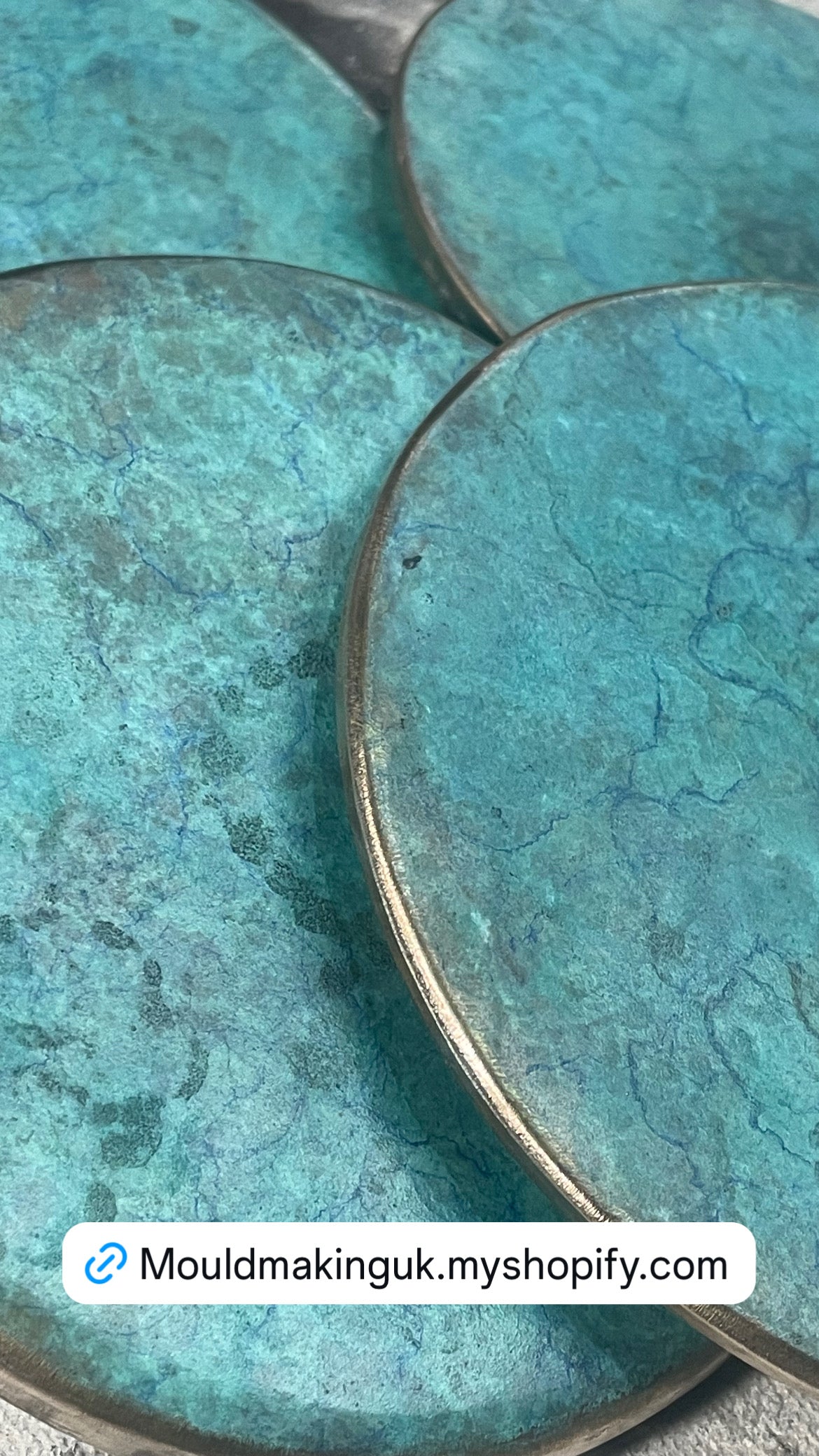 Solid bronze coasters