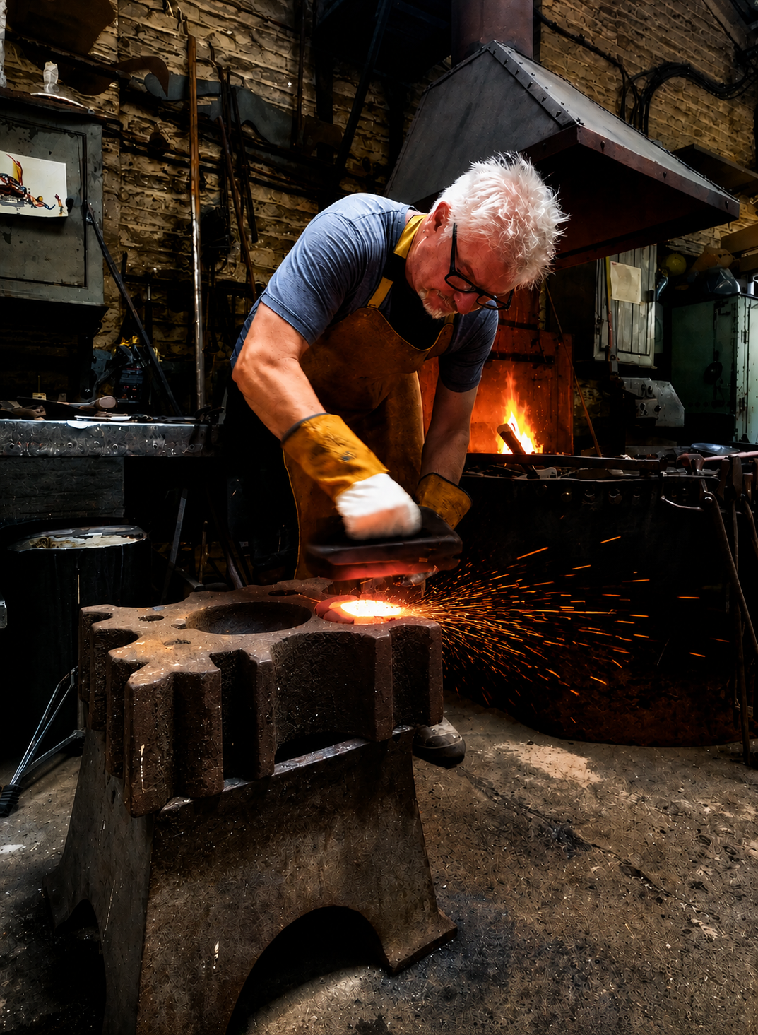 Blacksmithing experience half day. ( forged bowl )